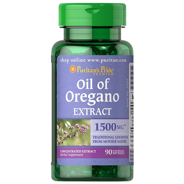 Oil of Oregano Extract 1500mg 2X90 or 1X180 Softgels - Puritan's Pride