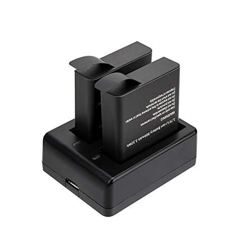 VanTop Action Camera Battery, 2x900mAh Rechargeable Sports Action