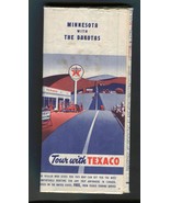 1950 Texaco Oil Map of Minnesota with the Dakotas  - $12.50