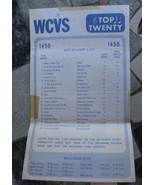 VTG Radio Station top Hits Survey WCVS Springfield IL August 3 1970 Bread - $19.99
