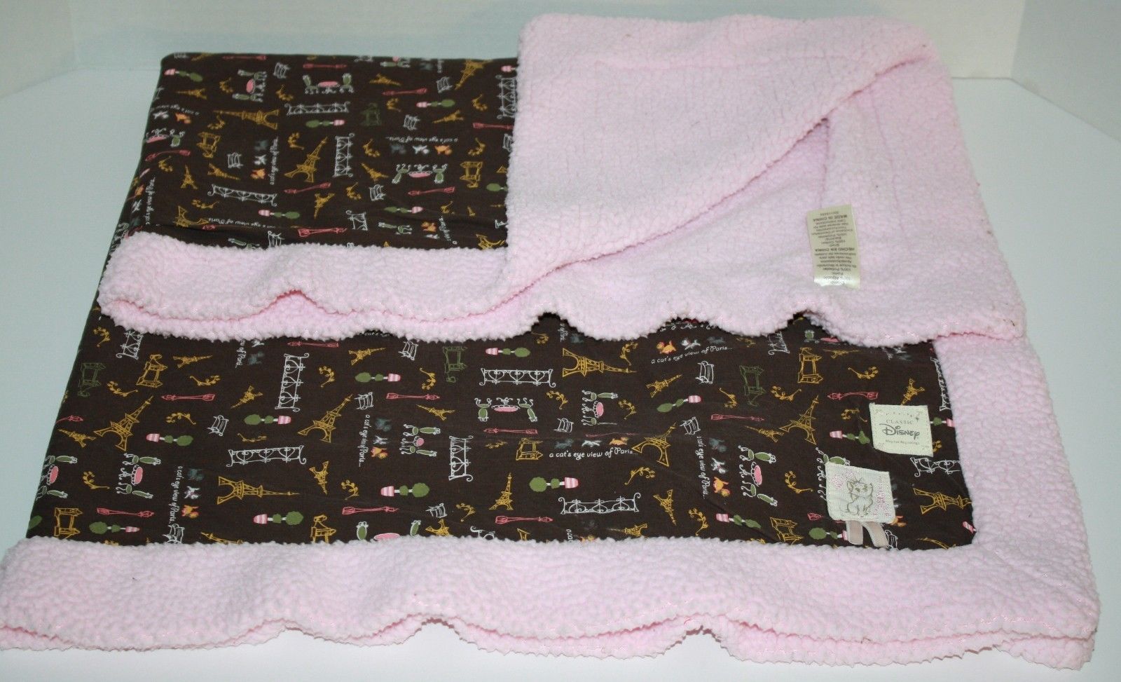 SECURITY BLANKET BEYOND OWL PINK WHITE GRAY SLEEPY EYES VELOUR NO RATTLE SOFT