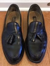 Mens Dress Shoes Size 10 Johnston And Murphy Deerfield Ii Tassel MOC-TOE Black - $17.31