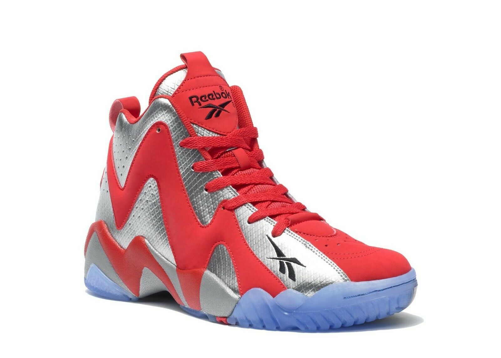 MENS REEBOK SHAWN KEMP KAMIKAZE 2 MID SHOES RED GRAY FISH MARKET V48540