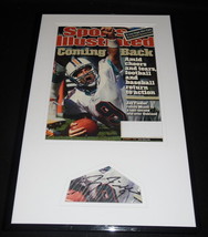 Jay Fiedler Signed Framed 2001 Sports Illustrated Cover Display Dolphins image 1