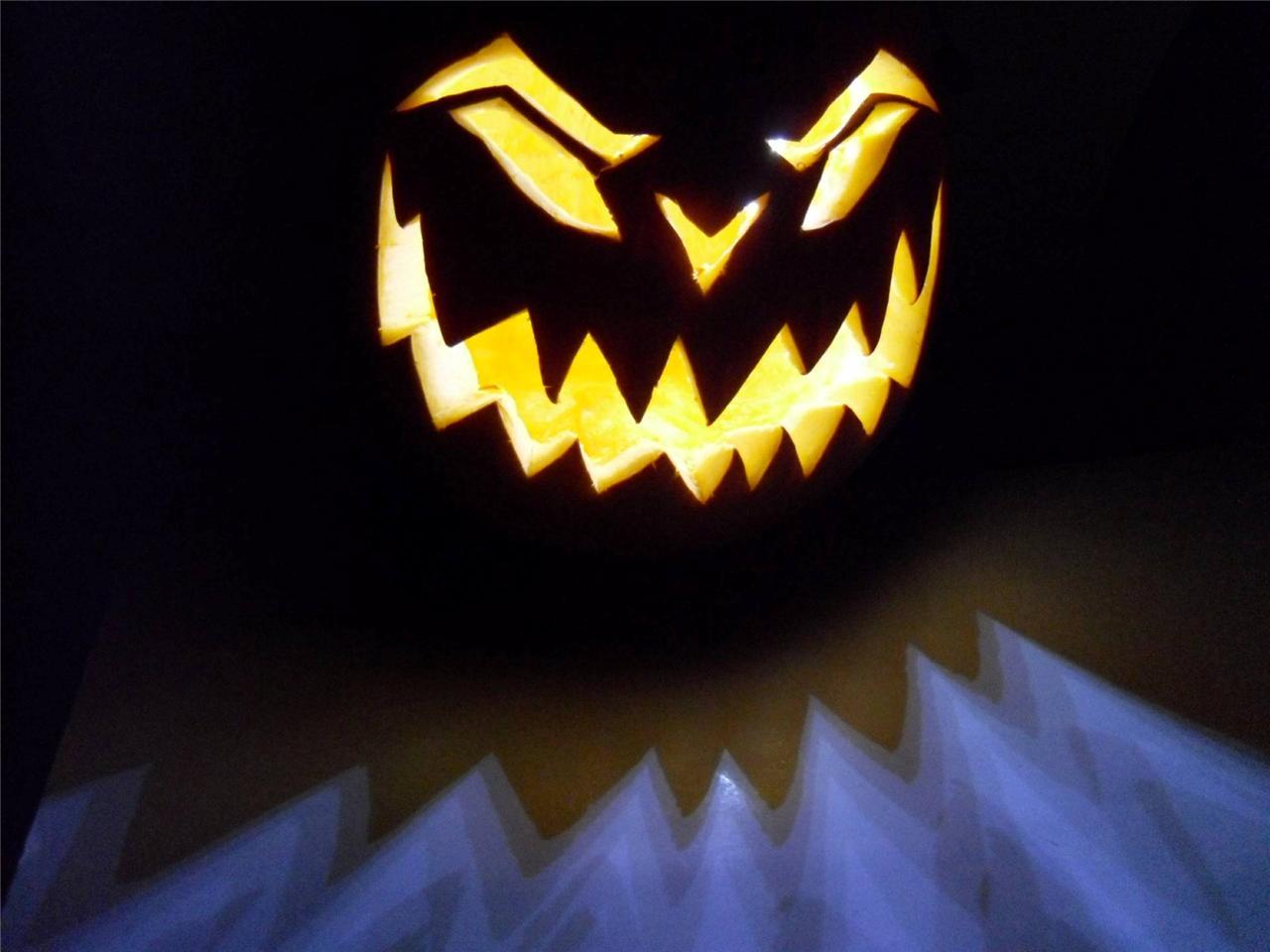 Halloween lights Pumpkin Jack O'Lantern LED "Candle" Battery powered