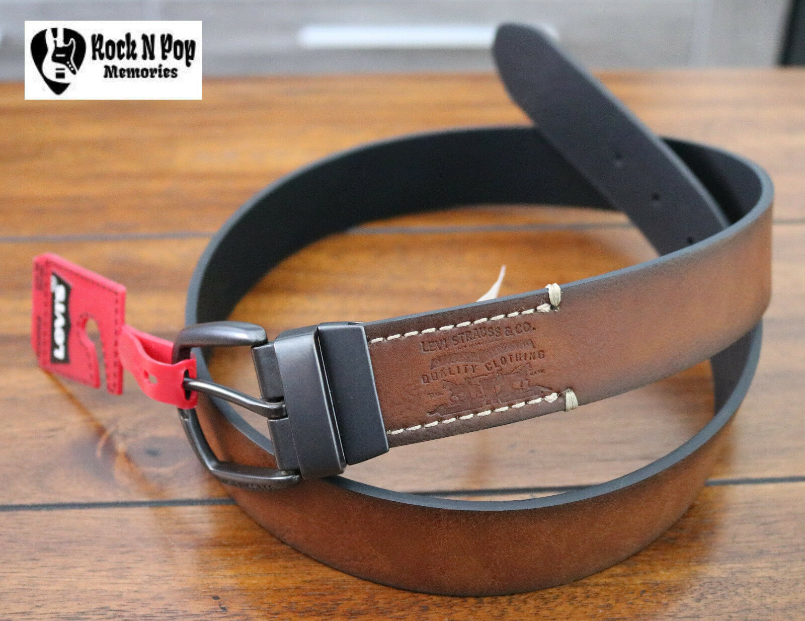 levi's men's casual leather belt