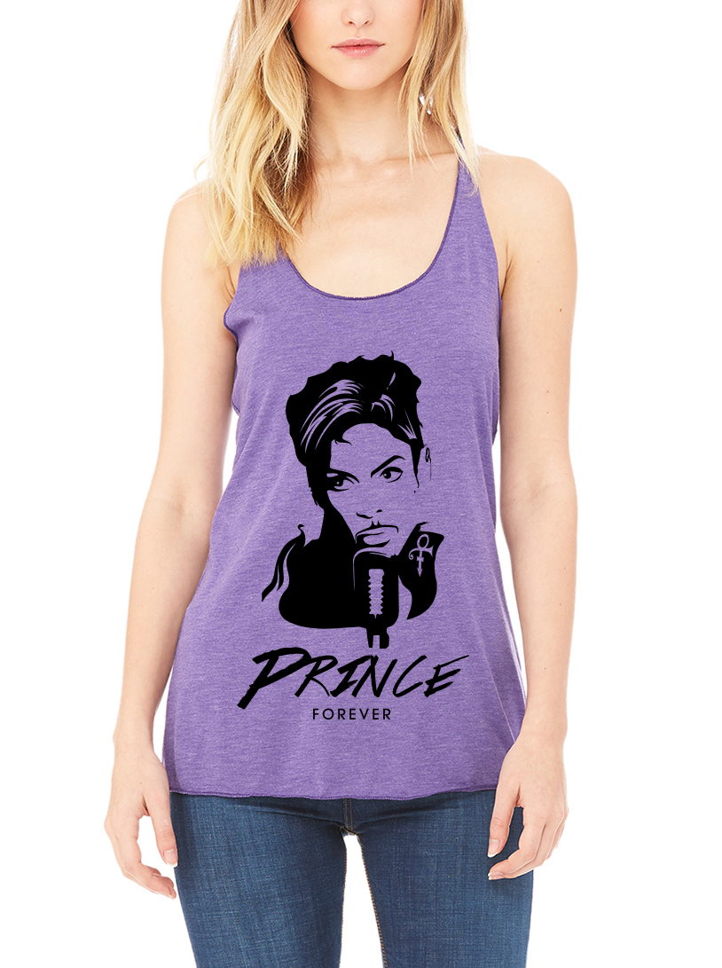 Image of Fashion Womens Sexy Prince Shirt RIP Forever Tank Top Shirt Purple Rain Fan