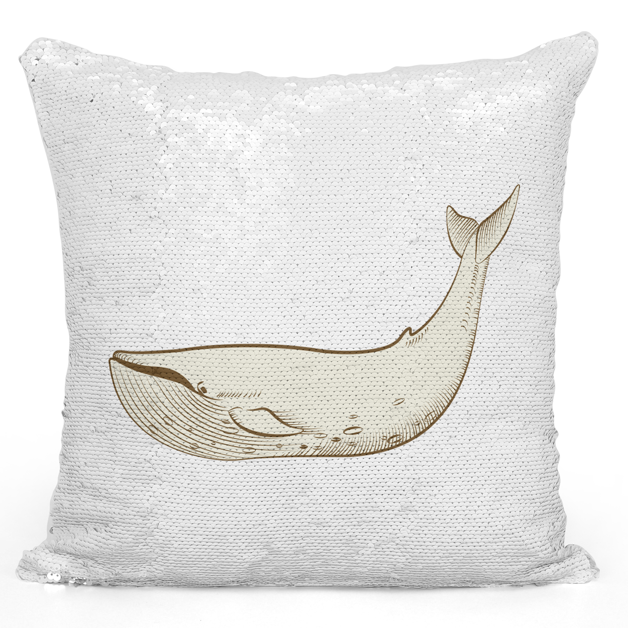 Sequin Pillow With Stuffing Blue Whale Pillow Sea Life Nautical Theme