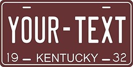 Kentucky 1932 Personalized Tag Vehicle Car Auto License Plate - $16.75