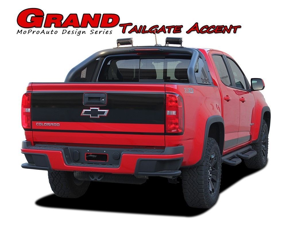 20162017 Chevy Colorado Tailgate Truck Blackout Vinyl Graphic Stripe
