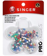 Singer QuiltPro Ball Head Straight Pins In Flower Case-Size 17 300/Pkg - $10.00