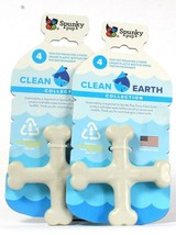 2 Count Spunky Pup Clean Earth Collection Made From Recycle Plastic Dog Toy