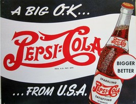 Pepsi-Cola Metal Sign - $19.95