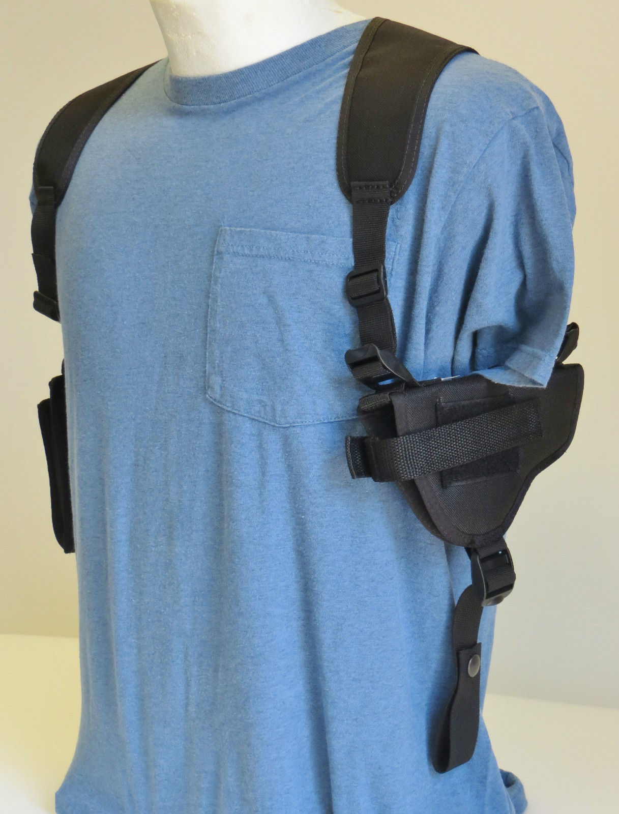 Shoulder Holster for Ruger LC9 & LC9s Compact 9mm Pistols with Double Mag Pouch Hunting