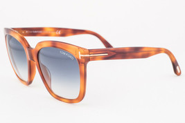 Tom Ford Amarra Light Brown / Blue Gradient Sunglasses TF502 53W - $195.02