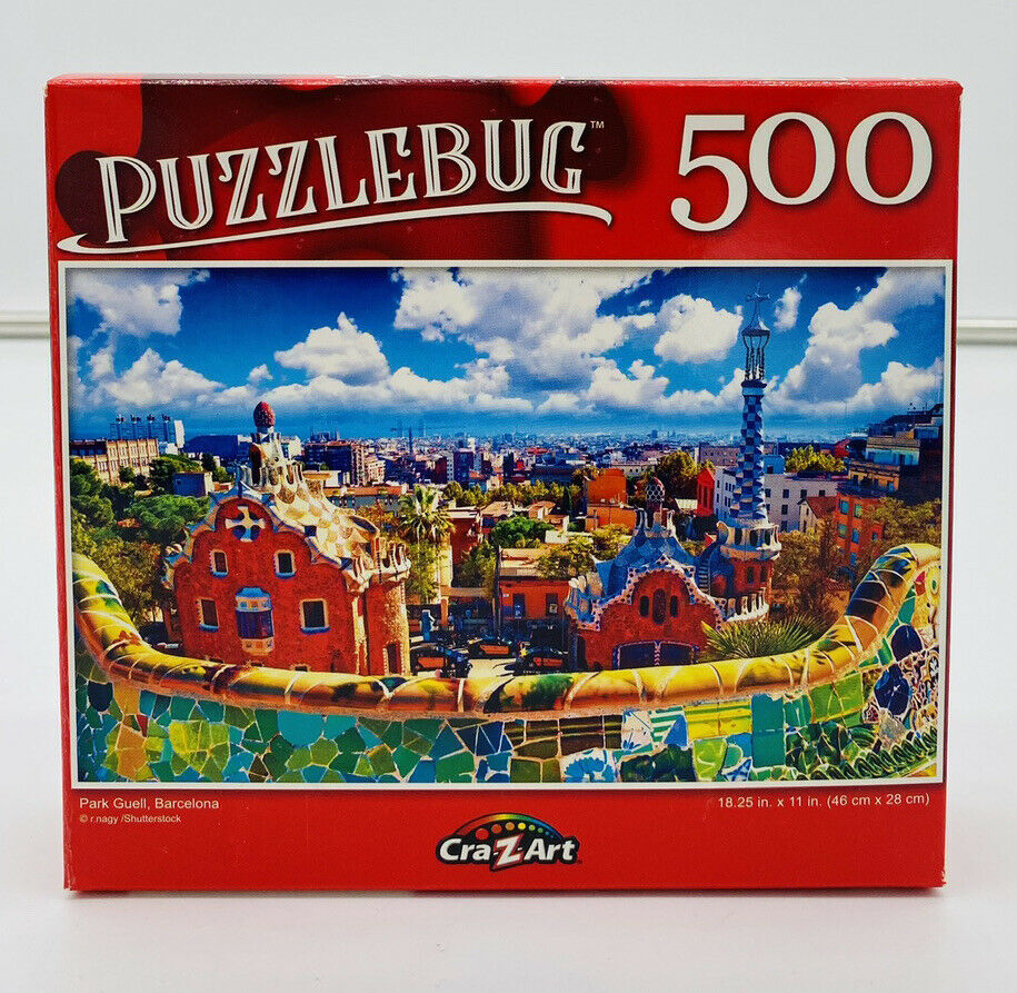 Puzzlebug - Park guell, barcelona - puzzle - 500 pc - new