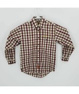 Pepe Jeans Mens Oxford Shirt Red White Gingham Long Sleeve Pocket Collar... - $15.83