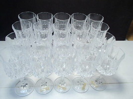 20 Cristal d&#39;Arques Longchamp Wines Gls&#39;s ~ stock up - $49.95