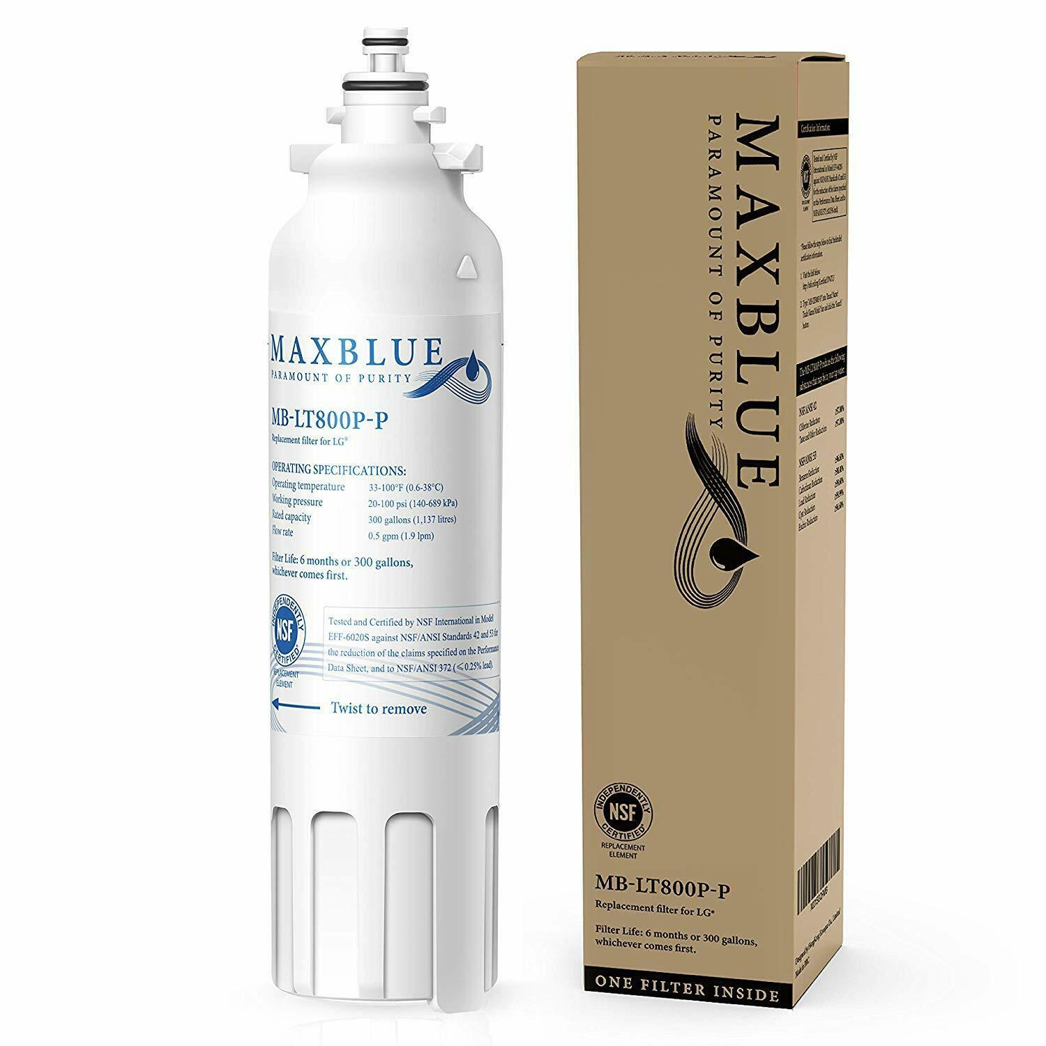 1 Pack Water Filter Compatible with Refrigerator Model LG LMXS30776S