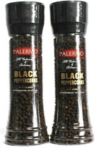 2 Count Palermo 5.8 Oz All Natural & Artisan Black Peppercorns With Grinder 