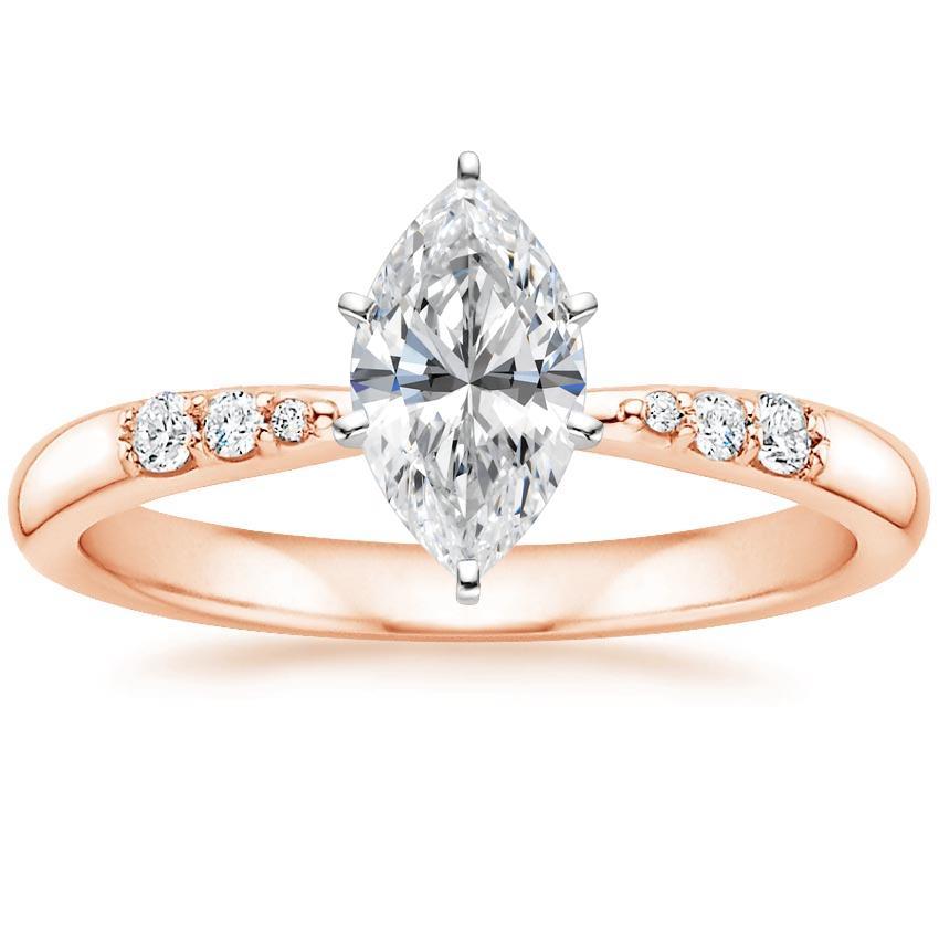 round and marquise engagement ring
