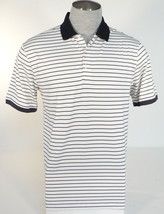 Nike Golf Dri Fit Short Sleeve Polo Shirt White Black Stripe Men&#39;s NWT - $74.99