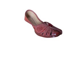 Women Shoes Indian Handmade Ethnic Leather Brown Flip-Flops Jutties US 5.5-8.5 - $42.99