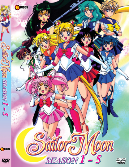 DVD SAILOR MOON SEASON 1 - 5 COLLECTION ~ SEASON 1 - 4 ENGLISH VERSION ...