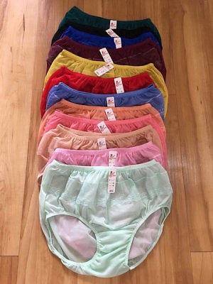 New Pinup Vintage Style Sheer Nylon Panties Gusset Knickers W Pcs New Pinup Vintage Style Sheer Nylon Panties Gusset Knickers W Pcs