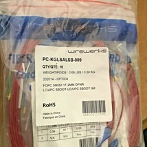 Wirewerks PC-KGLSALSB-09  Fiber Optics-Lot of *10* -9B - $43.54