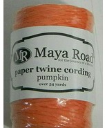 Maya Road Paper Twine Cording Over 54 Yards Pumkin PT2515 - $6.99