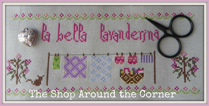La Bella Lavenderina cross stitch chart The Shop Around The Corner - $12.60