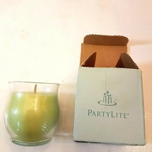Partylite Lemongrass Candle Mini Barrel Glass Jar G3391 Bestburn Scented... - $17.73