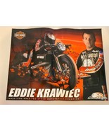 Harley Davidson 18 "X 24 " Eddie Krawiec NHRA Pro Stock Cycle Champion Poster - $19.79