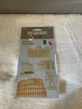 Vintage 1998 NEW Mrs Grossman&#39;s ROME Italy travel Scrapbook Stickers Sheets - $9.89