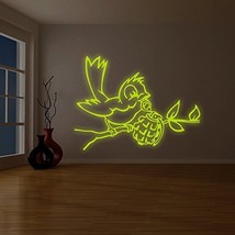 ( 87" x 64" ) Banksy Glowing Vinyl Wall Decal Bird with Grenade / Glow in Dar... - $316.79