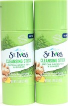 2 St. Ives Cleansing Sticks Matcha Green Tea & Ginger Daily Detoxifying Cleanse