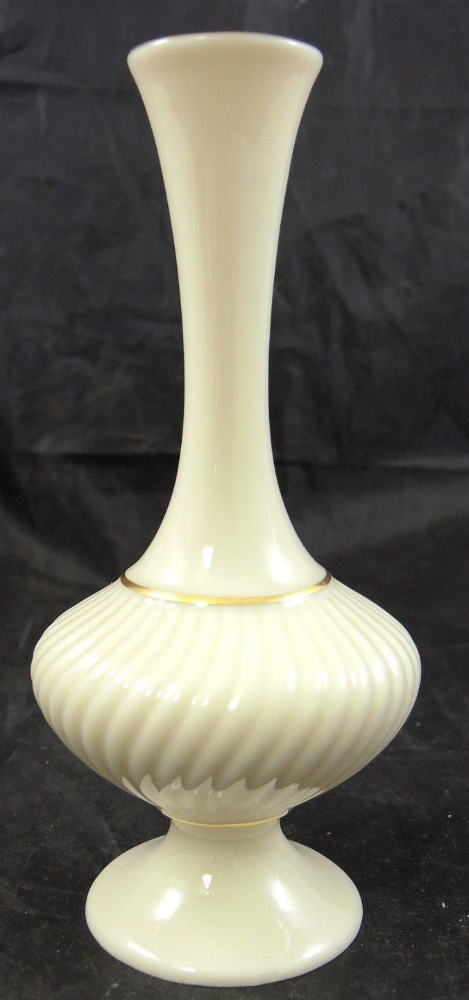 Lenox Cream & Gold Swirl Bud Vase Vases