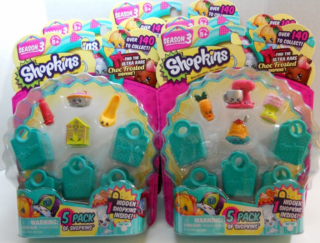 Shopkins Season 3 5 packs find the choc frosted