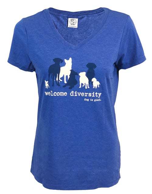 Welcome Diversity T-Shirt, Women's, Blue