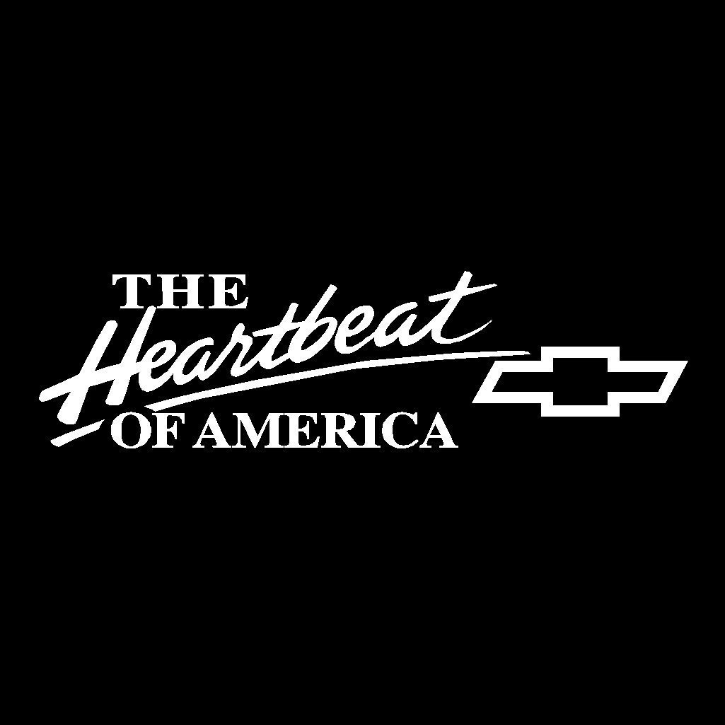 Chevrolet 'Heartbeat Of America' 3-Color Vinyl Decal Sticker – Made In USA