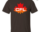 Cfl logo canadian football league men s t shirt dark chocolate thumb155 crop