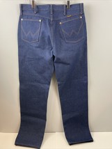 Vtg Wrangler Jeans 34x32 Made in USA WPL6426 100% Cotton Denim AC37 - $37.87
