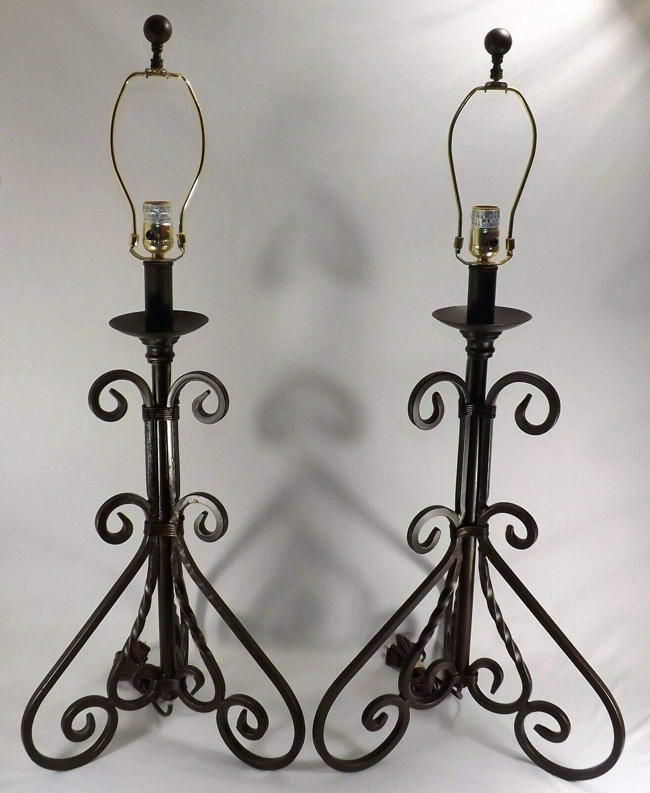 small wrought iron lamps