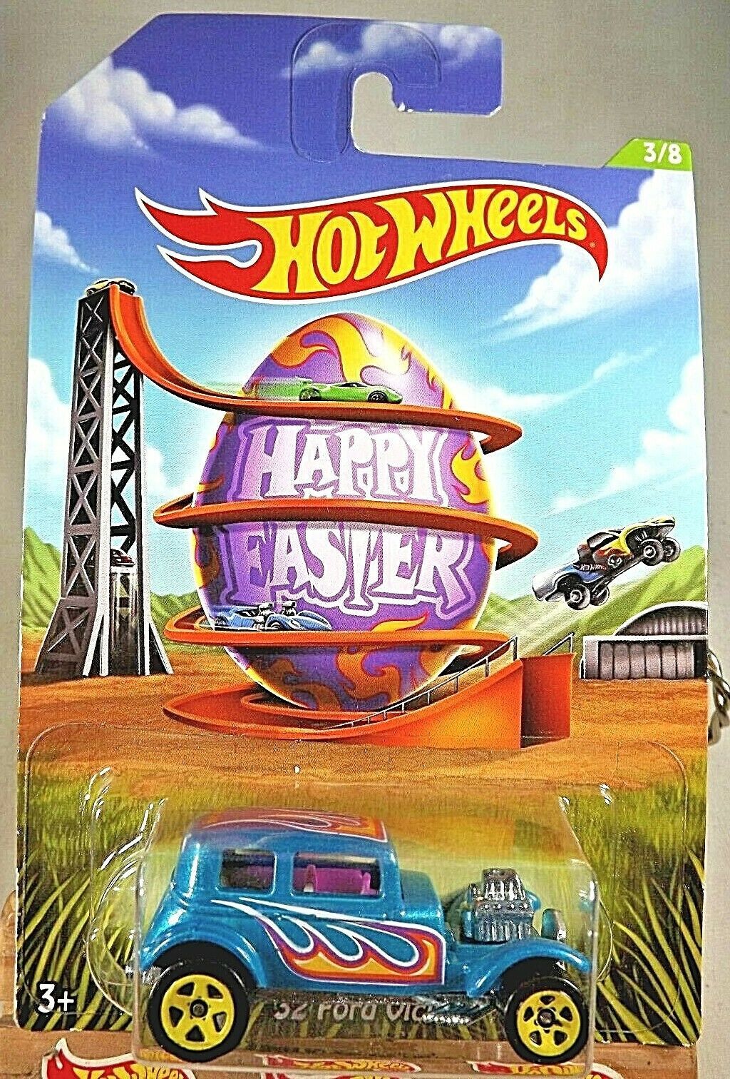 2014 Hot Wheels Walmart 3/8 Happy Easter Series '32 FORD VICKY Teal w