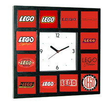 Lego logo history Clock with 12 pictures - $31.67