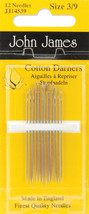John James Cotton Darners Hand Needles-Size 3/9 12 - $6.96