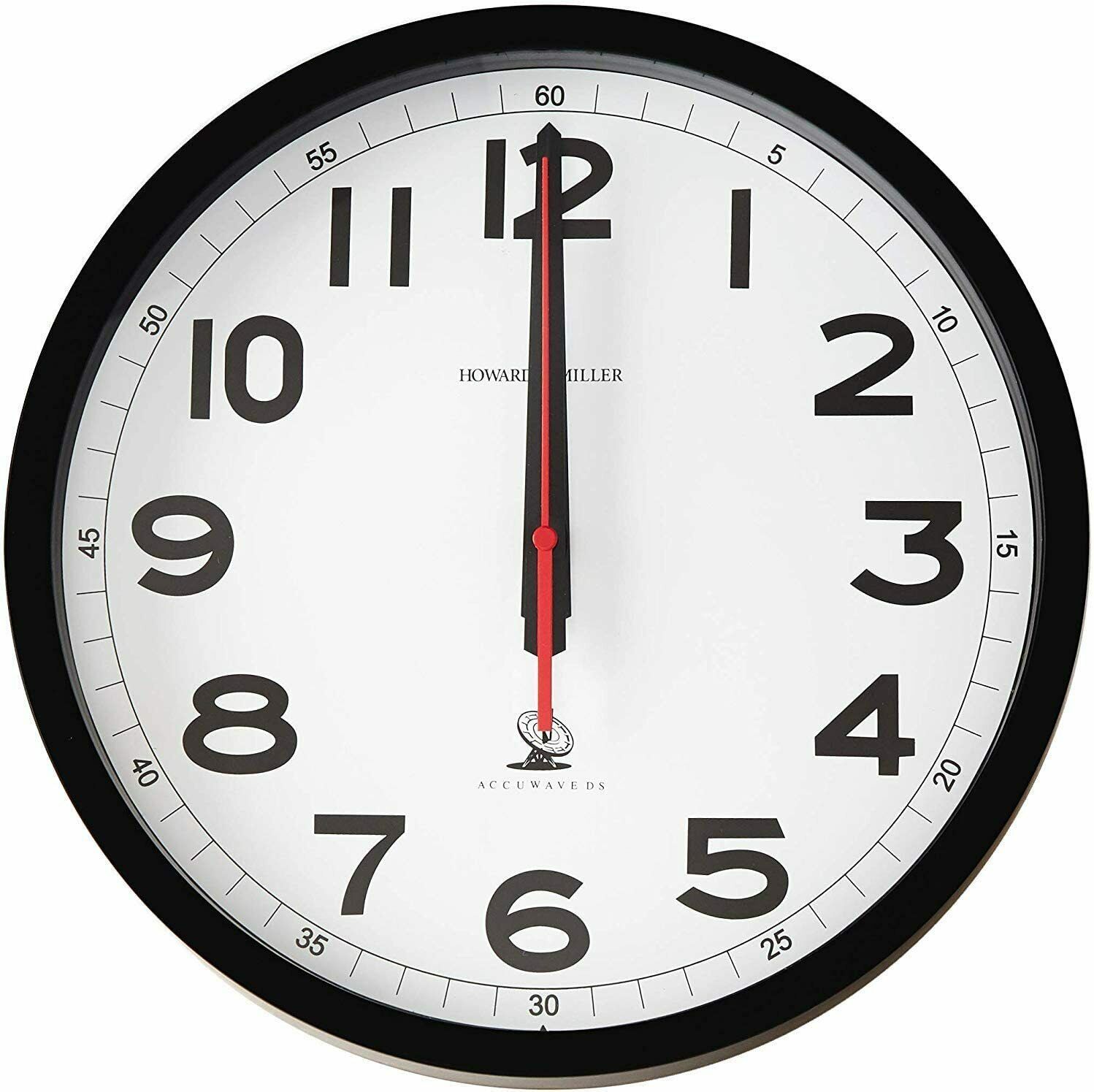 Nice Wall Clock 12.25" Analog Black White Modern Contemporary Sleek Traditional Wall Clocks
