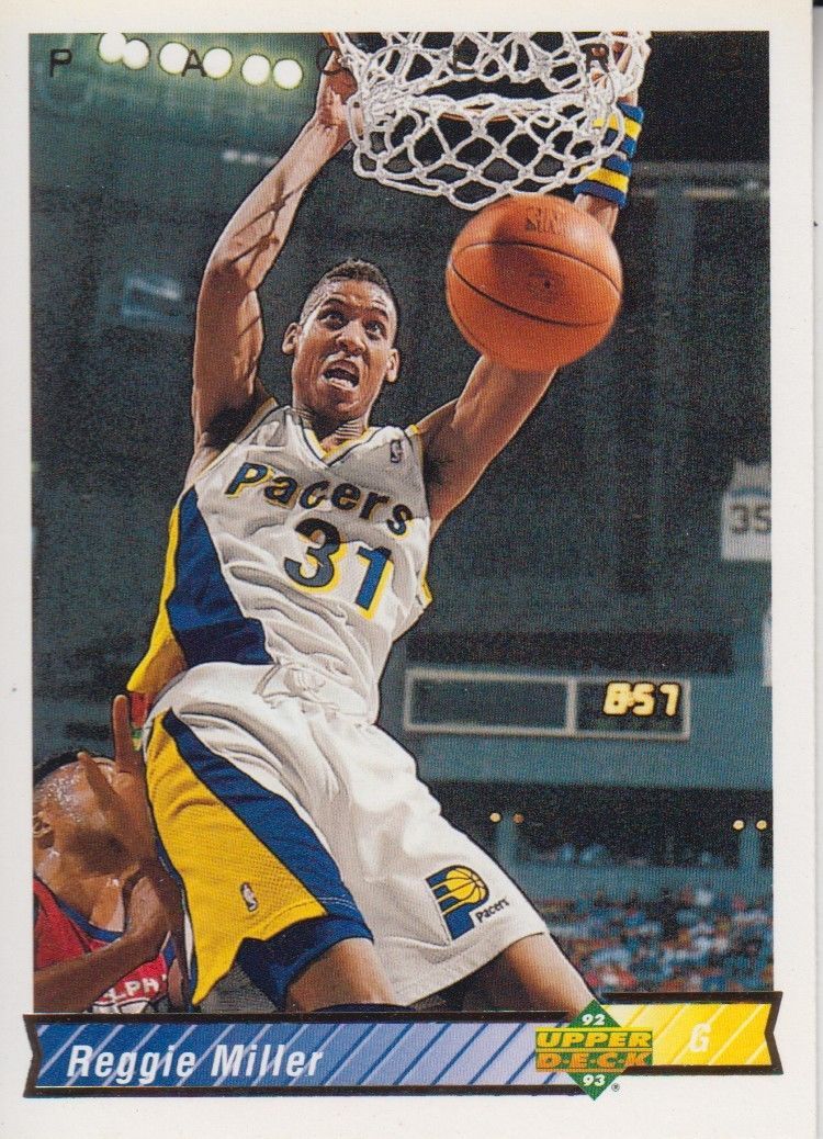 Reggie Miller 1992-93 Upper Deck Card #123 - Basketball Cards