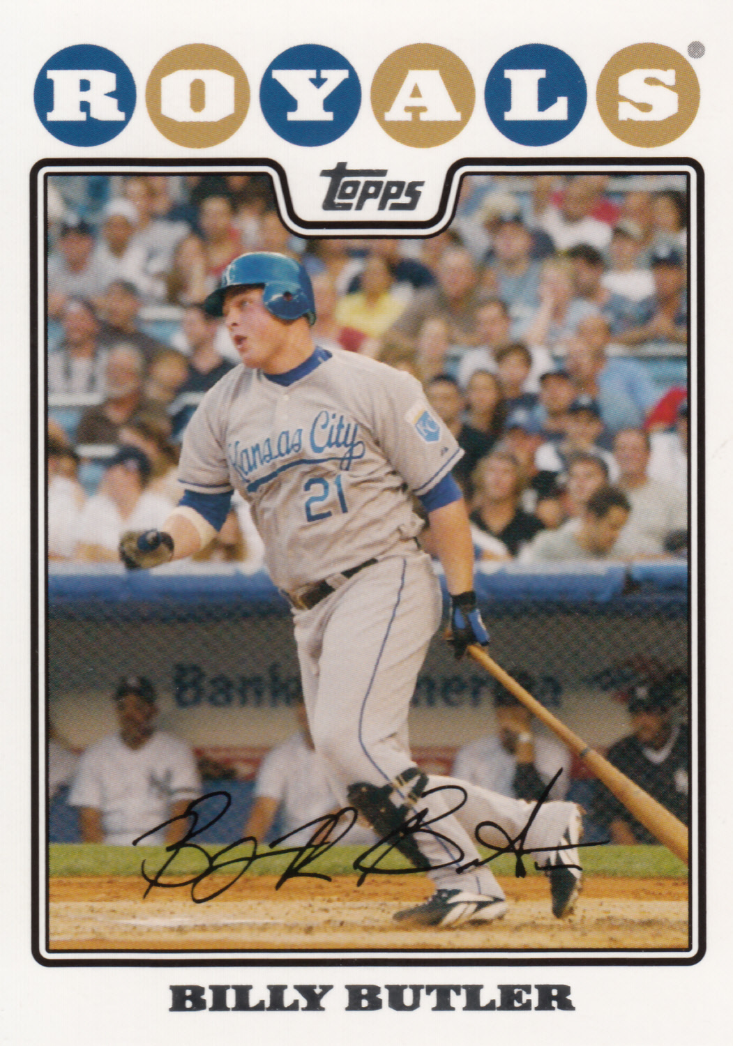 Billy Butler 2008 Topps Series 2 Card #429 - Baseball Cards